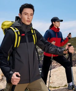 3-in-1 Workwear Jacket with Logo Embroidery for Outdoor Team Uniforms - Model: 980517768592