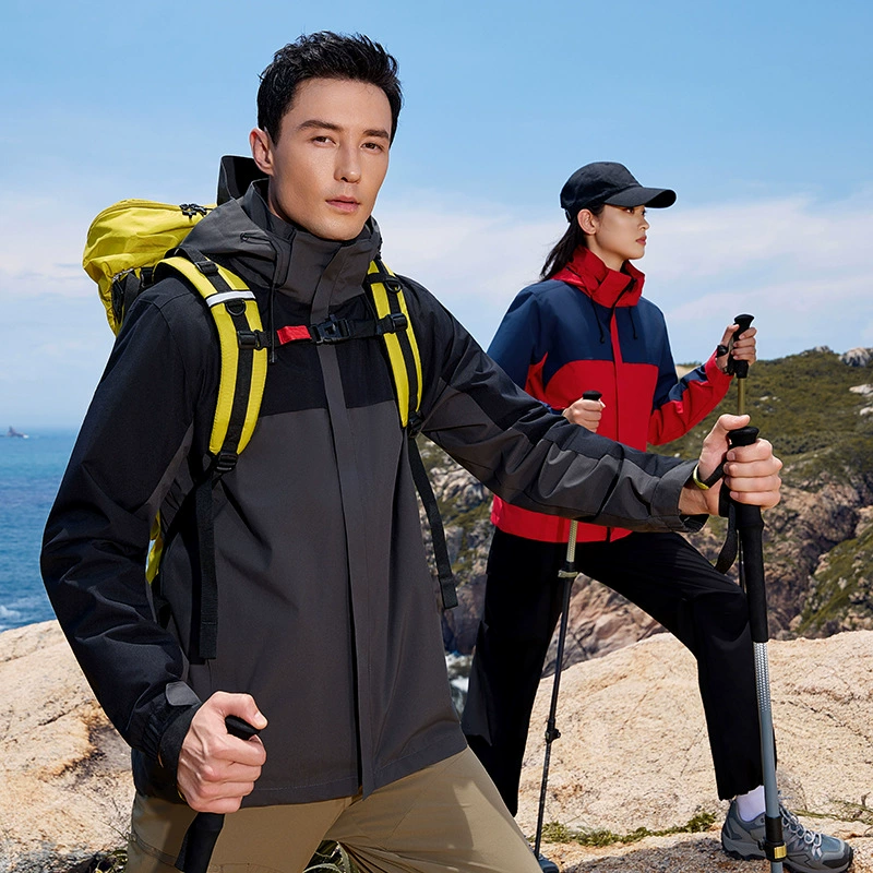 3-in-1 Workwear Jacket with Logo Embroidery for Outdoor Team Uniforms - Model: 980517768592