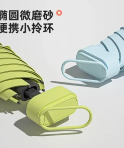 Alternative view of Pocket-Size Umbrella for Travel with UV Protection and Card Holder - Model: 934879097731