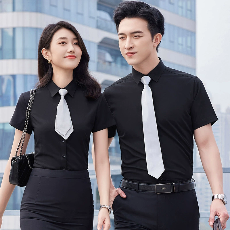 Short Sleeve Shirt for Work Interview Business Casual Summer Breathable - Model: 1040584213509 - 图片 3
