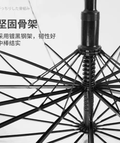 Alternative view of Transparent Rain Umbrella for Photo Props, Fully Automatic Open - Model: 1036084475840