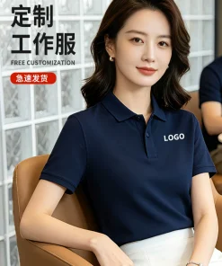 Alternative view of Custom Logo Work Uniform Polo Shirt for Factory Staff - Model: 1041423246781