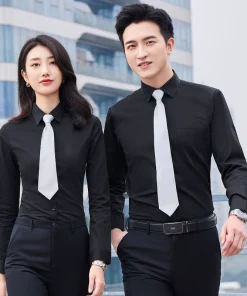Wrinkle-Free Business Shirt for Work Commute Summer Breathable – Model: 710218872206 - custom logo apparel and promotional gifts by Ncgift