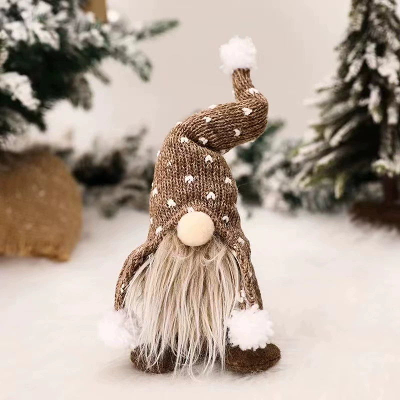 Christmas Decor Plush Forest Man Doll with Knitted Hat for Shelf - Model: 627039096229 - 图片 9