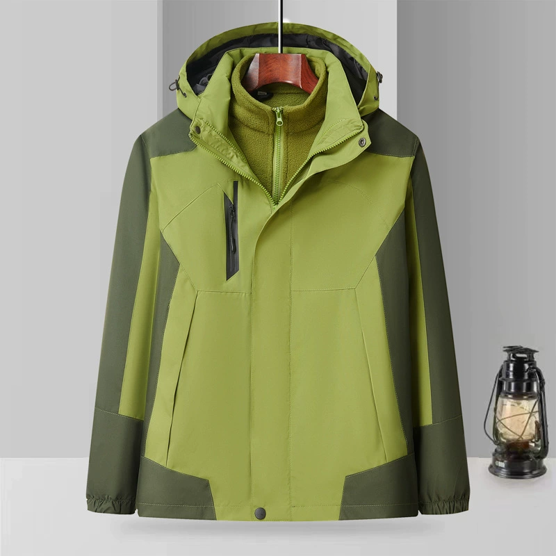 Windproof Waterproof 3-in-1 Jacket for Mountaineering with Fleece Liner - Model: 976404844655 - 图片 9
