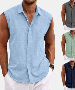 Casual Business Commute Shirt for Summer - Model: 940157795362