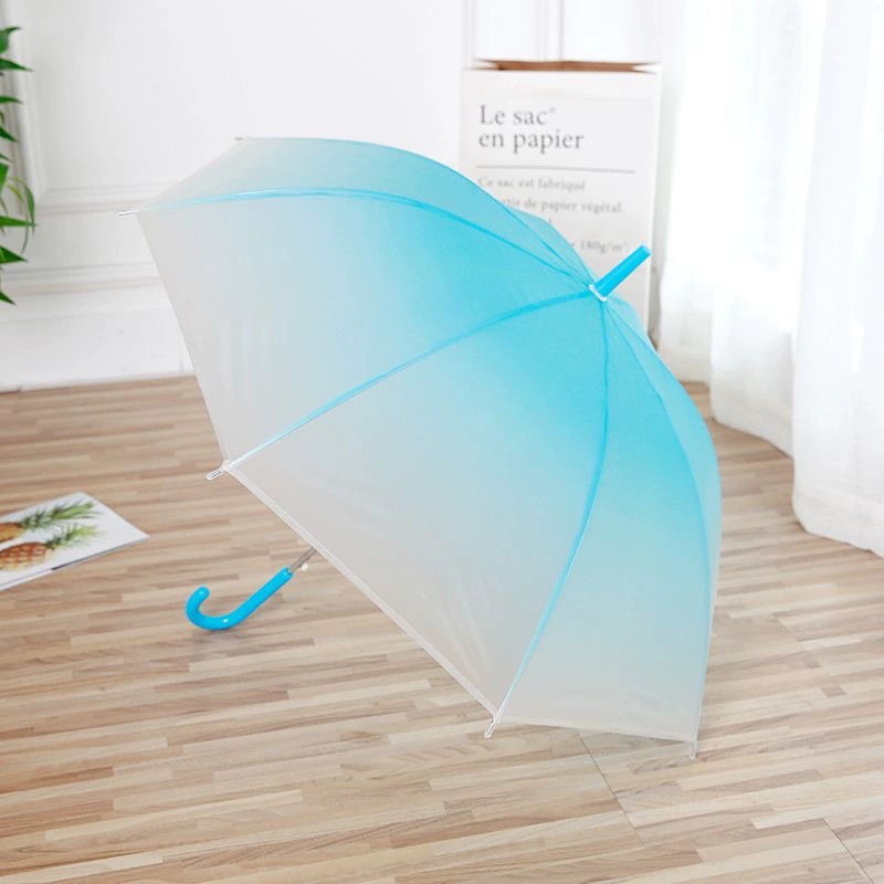 Gradient Transparent Umbrella for Rainy Day with Custom Logo - Model: 728191830697 - 图片 4
