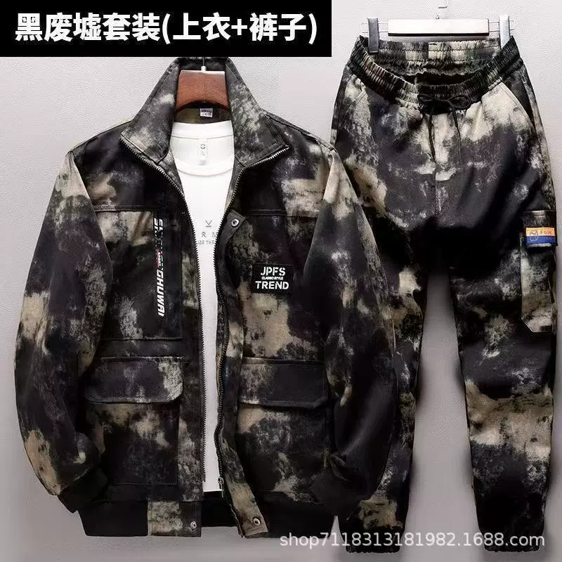 Construction Welding Work Uniform Set for Auto Repair with Moisture Wicking - Model: 972998143489 - 图片 2