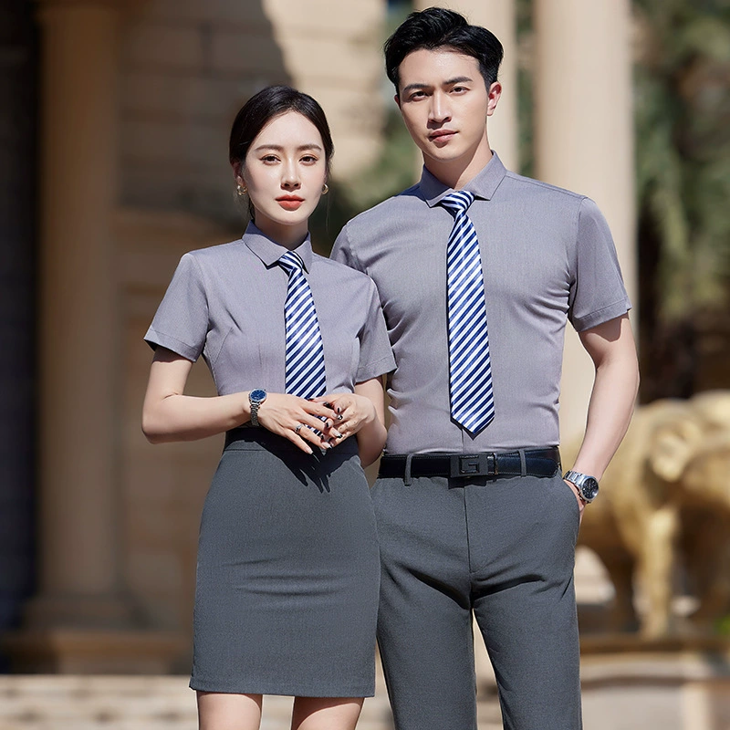 Wrinkle-Free Business Shirt for Work Commute Slim Fit - Model: 1058336015326 - 图片 8