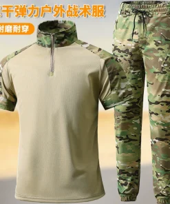 Camouflage Shirt and Pants Set for Auto Repair Shop Summer Breathable - Model: 1032877451784