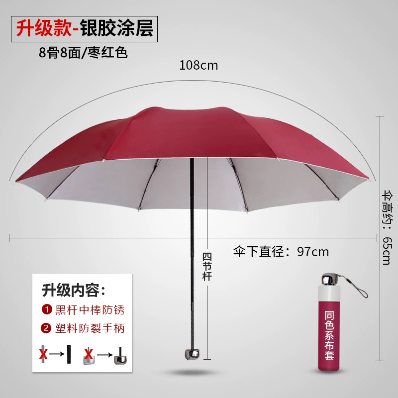 Semi-Automatic Umbrella for Rain and Sun with Custom Logo - Model: 735459368040 - 图片 10