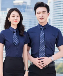 Wrinkle-Free Business Shirt for Work Commute Summer Breathable – Model: 710218872206 - custom logo apparel and promotional gifts by Ncgift