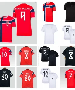 Norway National Team Jersey for Football Fans with Custom Player Numbers - Model: 1063632274176