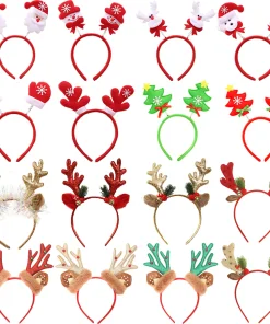 Christmas Party Decorations for Kids with Headbands & Hair Clips - Model: 828384672812
