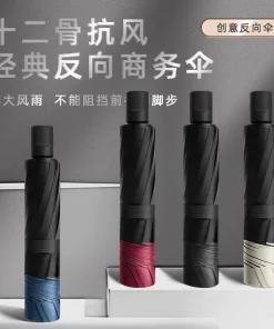 Alternative view of 12-Rib Manual Extra-Large Umbrella for Heavy Rain and Sun Protection - Model: 996169788169