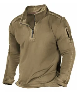 Alternative view of Men's Commute Casual Hoodie with Zipper Pockets for Autumn Outdoor Wear - Model: 752971646424