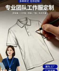 Workwear Polo Shirt with Embroidered Logo for Corporate Events - Model: 1068504548014