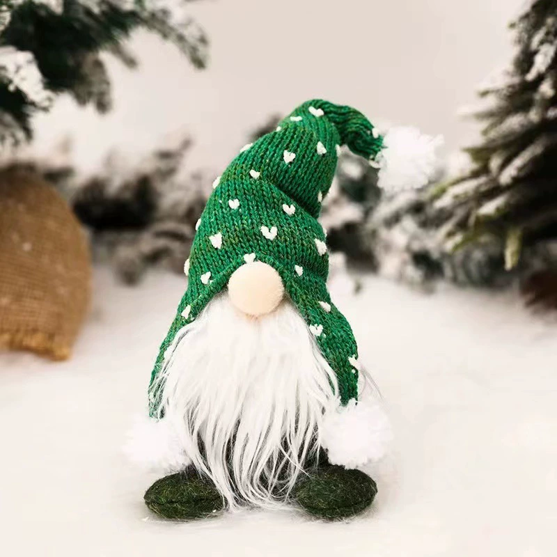 Christmas Decor Plush Forest Man Doll with Knitted Hat for Shelf - Model: 627039096229 - 图片 7