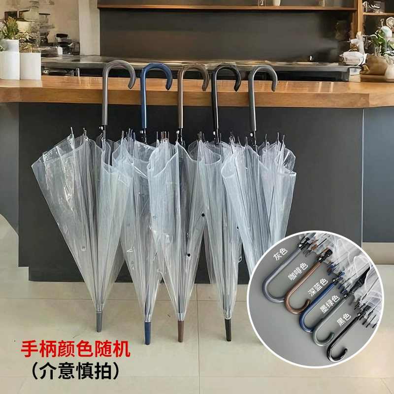 Clear Long Handle Umbrella for Rainy Commutes with Custom Logo - Model: 941943481259 - 图片 6