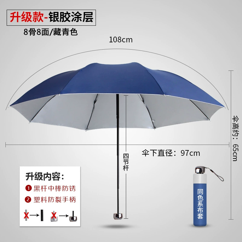 Semi-Automatic Umbrella for Rain and Sun with Custom Logo - Model: 735459368040 - 图片 9