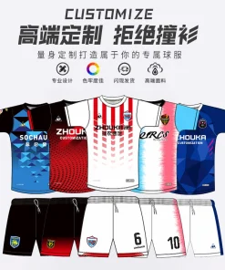 Sublimation Custom Soccer Jersey Set for Team Match and Training - Model: 674937795729