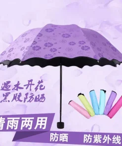 Alternative view of Water Blooming Sun Umbrella for Rain or Shine with Logo Custom - Model: 1063360255739