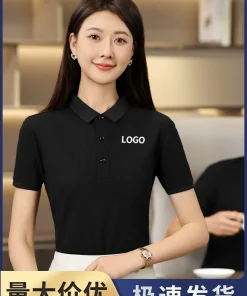 Alternative view of Custom Logo Polo Shirt for Team Workwear with Turn-Down Collar - Model: 921948705207