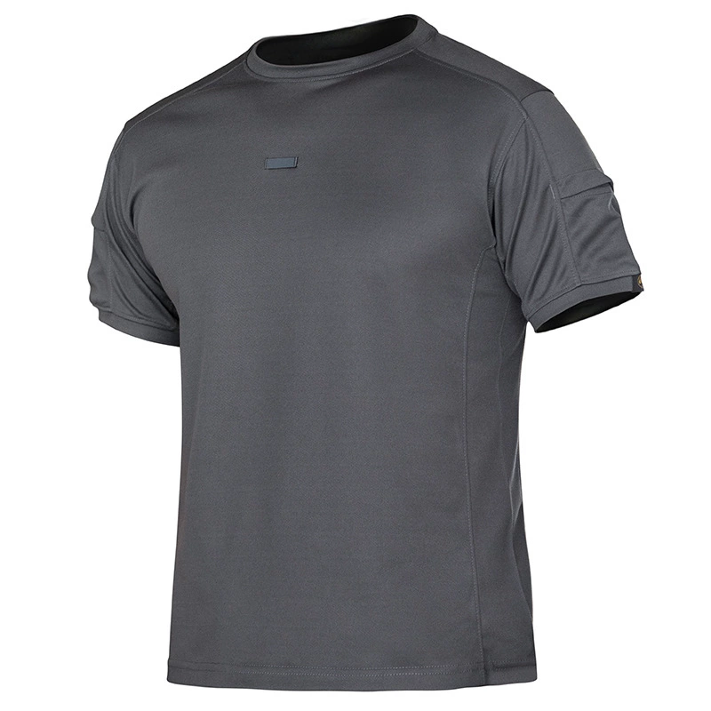 Quick-Dry Round Neck T-Shirt for Men's Summer Tactical Outdoor Training - Model: 713764271400 - 图片 6