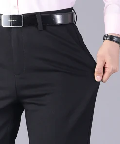Office Work Trousers for Men with Anti-Static Drape - Model: 1039678766705