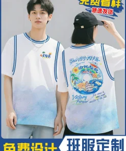 Custom Logo T-Shirt for School Sports Meeting Graduation Team Building Workwear - Model: 968185283081
