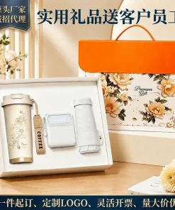 Corporate Gift Set with Coffee Cup, Power Bank, Umbrella for Clients - Model: 1067554799780