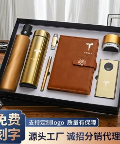 Corporate Gift Set for Conferences with Custom Logo Umbrella and Notebook - Model: 683832092929