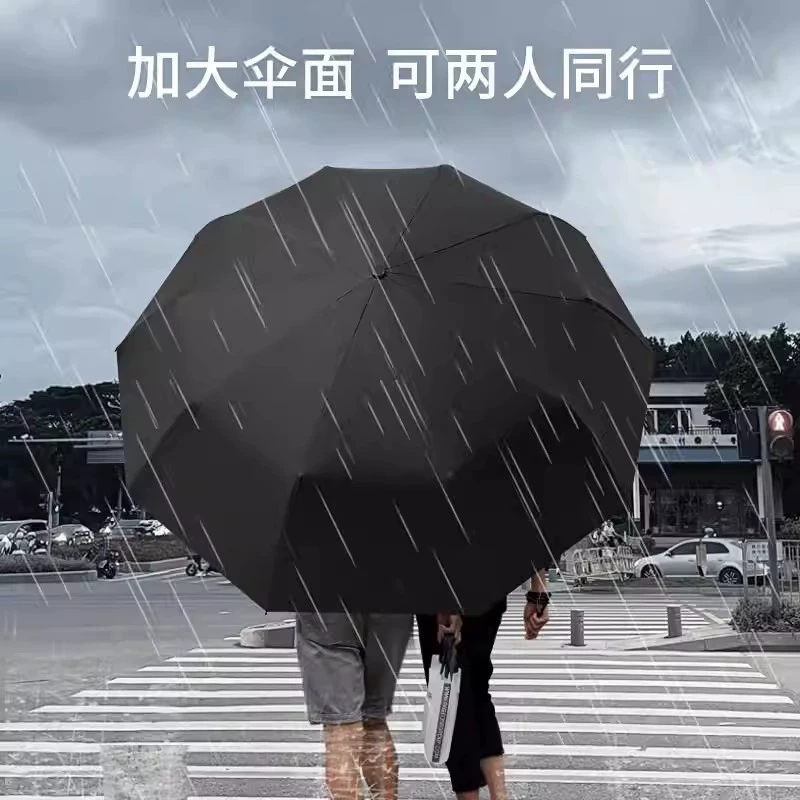 Windproof Umbrella for Rain and Sun with Wood Handle - Model: 1009484962537 - 图片 2