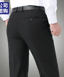 Alternative view of Wrinkle-Resistant Dress Pants for Work with Drape - Model: 1041485504295