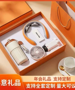 Alternative view of Customizable Gift Box Set for Teacher Appreciation with Umbrella and Fan - Model: 1047489943819