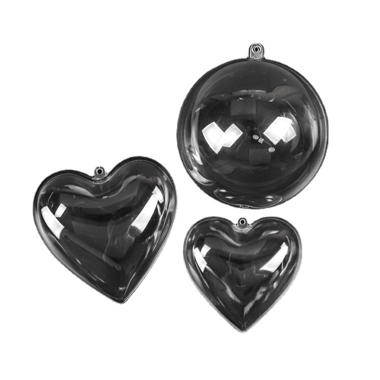 Transparent Heart Ball for Christmas Tree Ornament with Hollow Design - Model: 657977545373 - 图片 5
