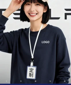 Alternative view of Crew Neck Sweatshirt for Daily Wear with Custom Logo Embroidery - Model: 971976404166