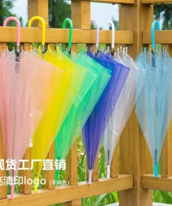 Transparent Umbrella for Street Stalls Advertising with Custom Logo - Model: 706457610710
