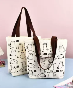 Alternative view of Custom Logo Canvas Tote for Advertising and Wholesale - Model: 937366824751