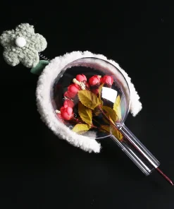 Alternative view of Transparent Acrylic Ball Ornament for Christmas Tree Hanging Flower Bouquet Decoration - Model: 646072908564