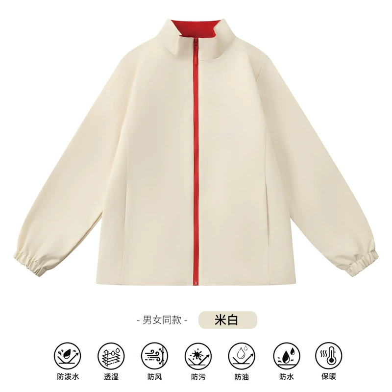 Corporate Workwear Soft Shell Jacket with Logo for Supermarket Staff - Model: 972590978956 - 图片 8