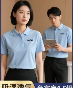 Alternative view of Workwear Polo Shirt with Logo Embroidery for Office Uniform - Model: 698516266951