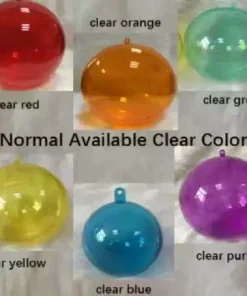Hanging Acrylic Ball Ornament for Christmas Tree, Gift, Preserved Flower - Model: 984736248069