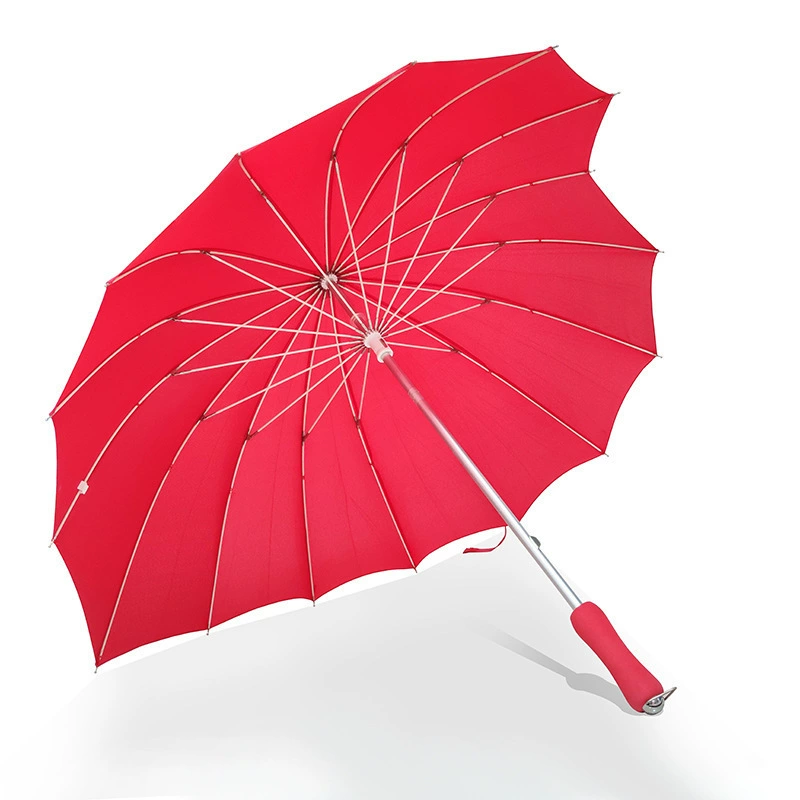 Wedding Red Umbrella for Bride with Heart Shape - Model: 1009488366510 - 图片 4