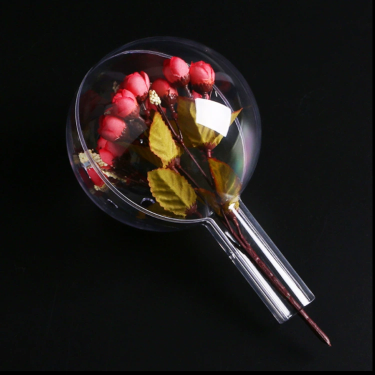 Transparent Plastic Ball with Handle for Christmas Tree Wedding Festival Decoration - Model: 658623921481 - 图片 3
