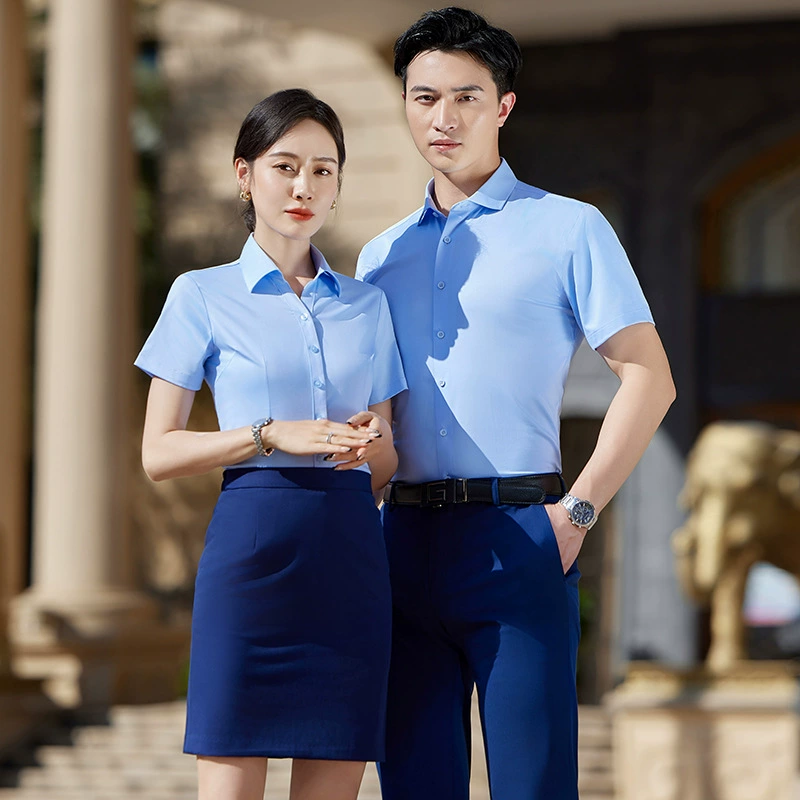 Wrinkle-Free Business Shirt for Work Commute Slim Fit - Model: 1058336015326 - 图片 7