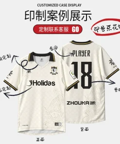 Alternative view of Retro Football Jersey Polo Shirt for Outdoor Sports with Quick-Dry Custom Men - Model: 830796977939