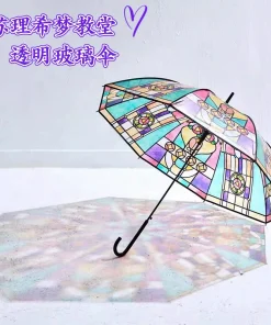 Alternative view of Cathedral Umbrella for Photo Props with Automatic Open Steel Frame - Model: 896147602768