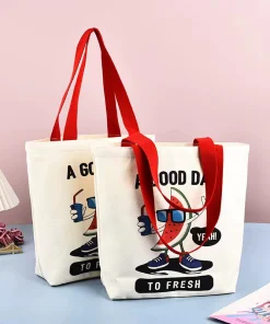 Alternative view of Canvas Tote Bag for Advertising Promotional Events with Custom Logo - Model: 936281922566
