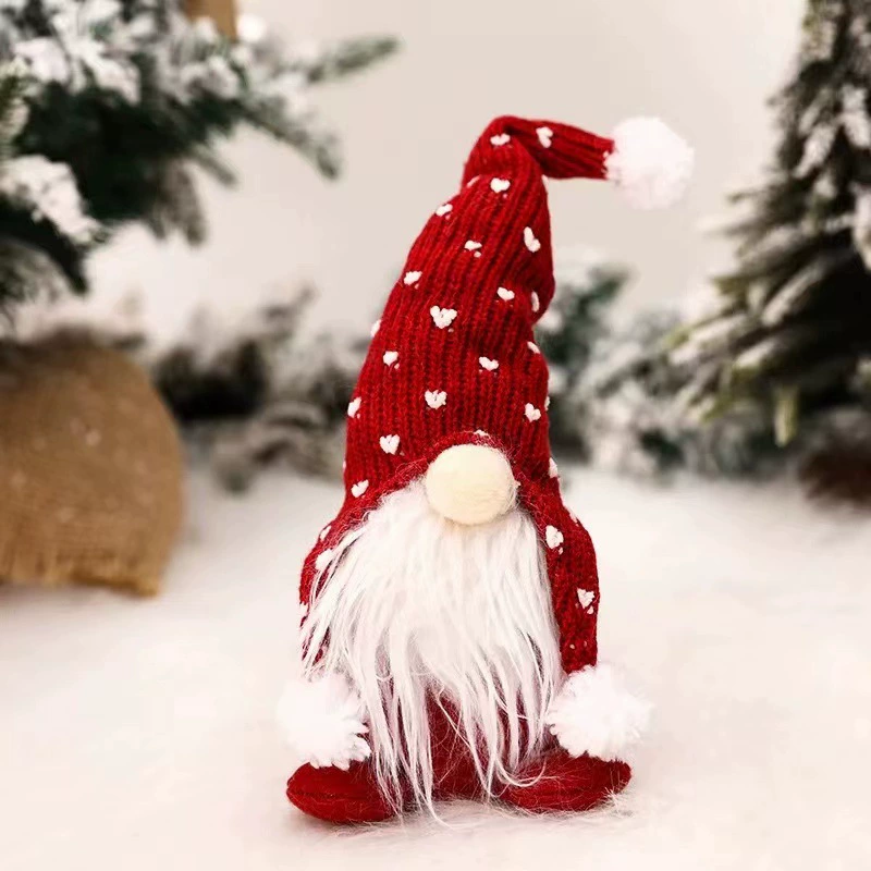 Christmas Decor Plush Forest Man Doll with Knitted Hat for Shelf - Model: 627039096229 - 图片 6